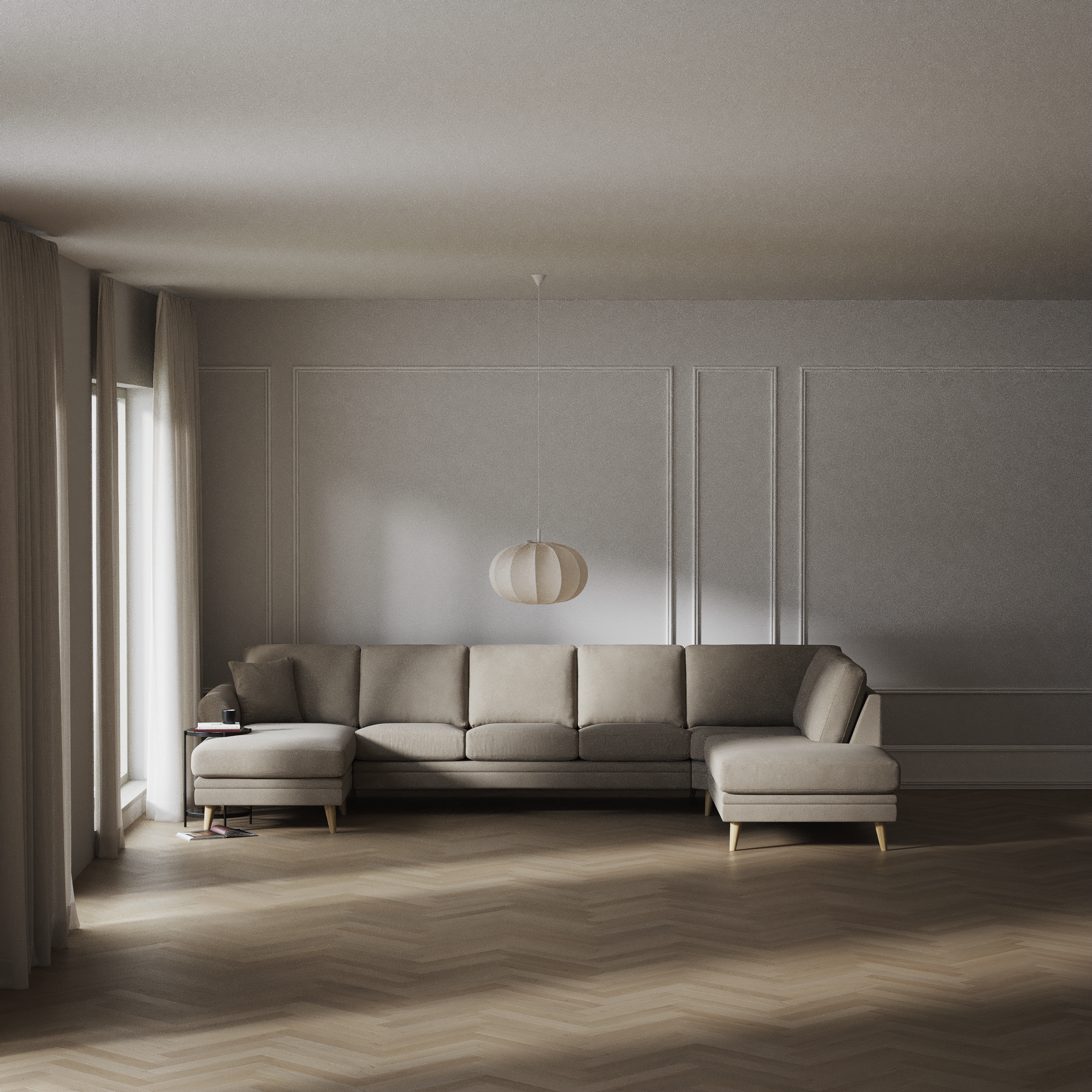 Eden - 3-sits soffa med schäslong vänster och divan höger - inspiration