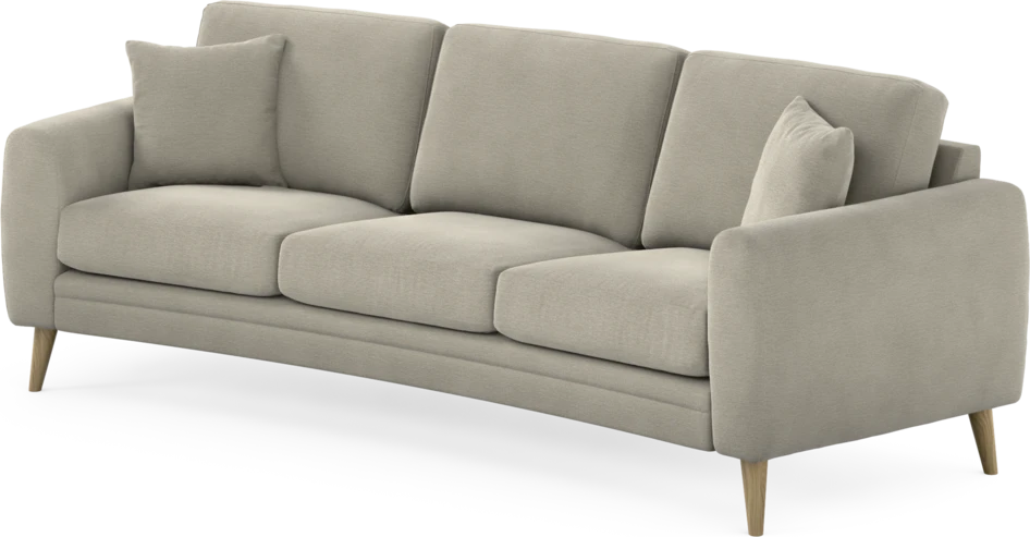 Eden - 3-sits soffa svängd - Brun