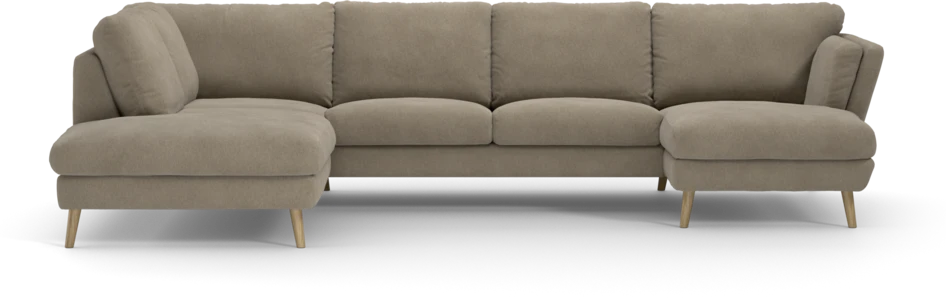 Madison - 2-sits soffa med divan vänster och schäslong höger - Beige