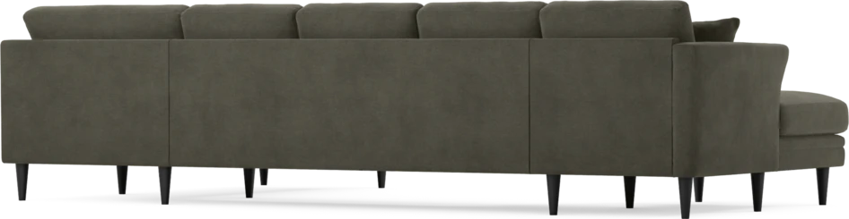 Eden - 3-sits soffa med schäslong vänster och divan höger - Grå