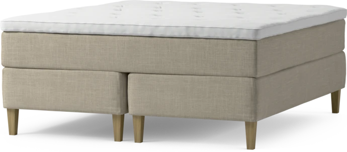 Delux Dream, Kontinentalsäng, dubbelsäng med bäddmadrass och sängben