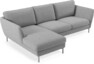 Madison Lux - 2-sits soffa med schäslong vänster - Grå