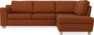 Friday - 2,5-sits soffa med divan höger - Orange