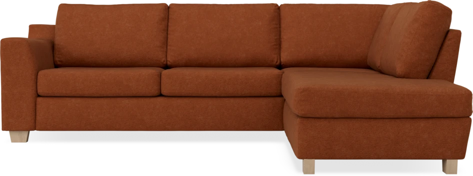Friday - 2,5-sits soffa med divan höger - Orange