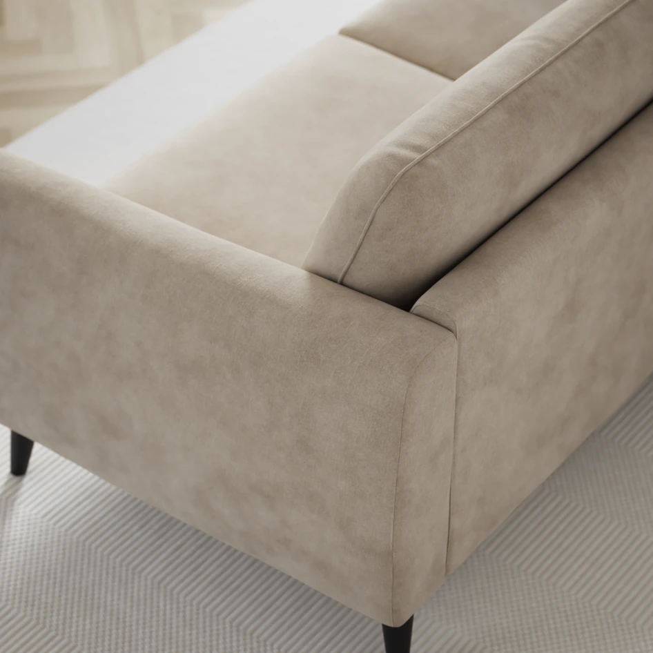 Bridge - 3-sits soffa med schäslong vänster och divan höger - Beige