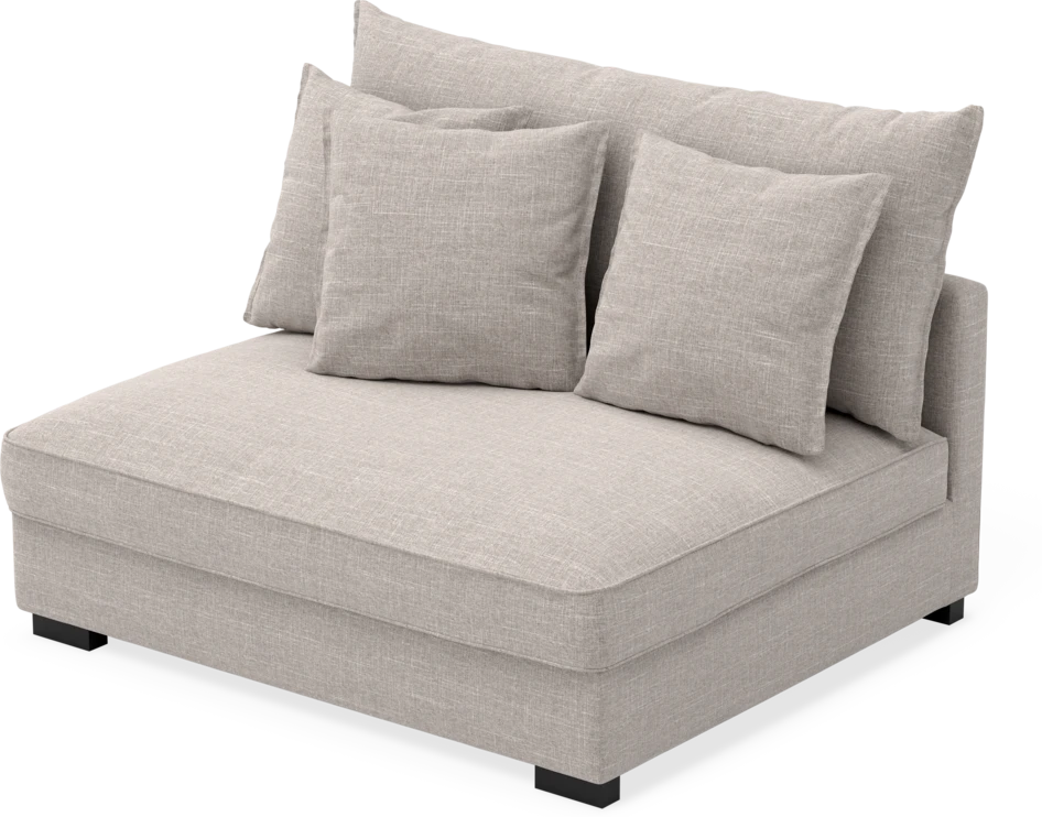 Rossi - 2-sits utan armstöd - Beige