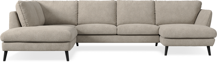 Madison Lux - 2-sits soffa med divan vänster och schäslong höger - Vit