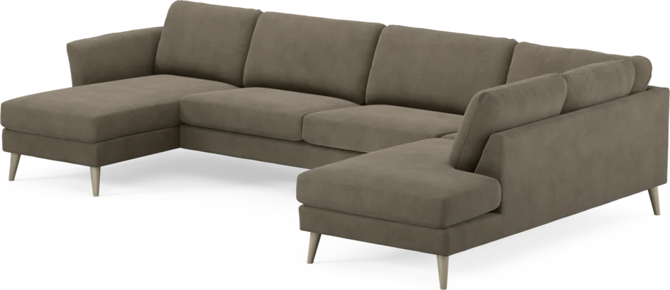 Bridge - 3-sits soffa med schäslong vänster och divan höger - Beige