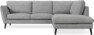 Madison Lux - 2-sits soffa med divan höger - Vit