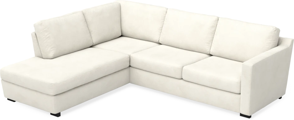 Friday - 2,5-sits soffa med divan vänster - Vit