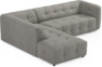 Bella - 3-sits soffa med divan vänster - Grå