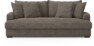 Mila - 3-sits soffa, hel dyna - Brun