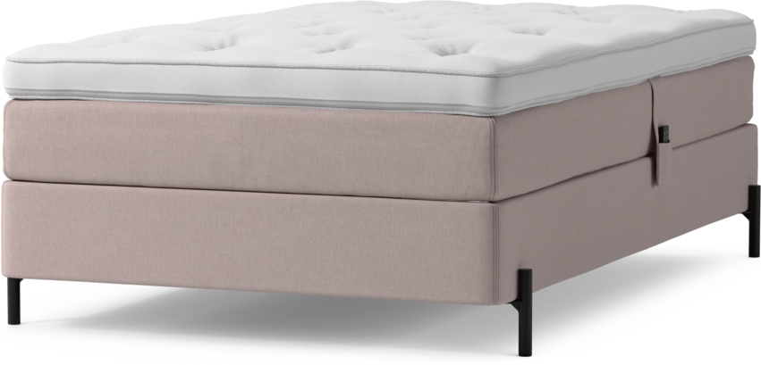 Delux Sense - Ställbar säng, enkelsäng med bäddmadrass och sängben