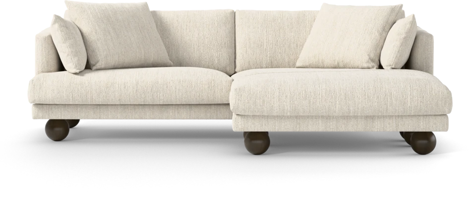 Harper - 4-sits med schäslong XL höger - Vit
