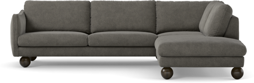 Madison Lux - 3-sits soffa med divan höger - Grå