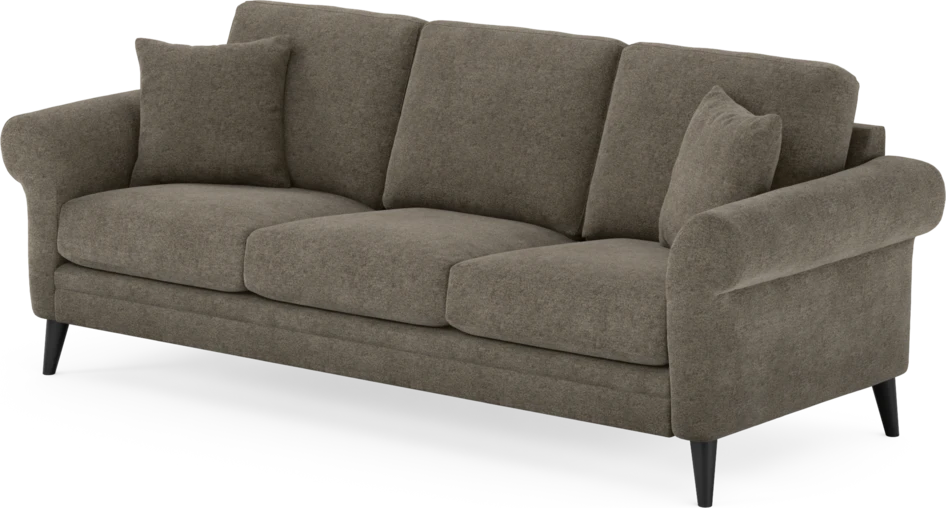 Eden - 3-sits soffa - Brun
