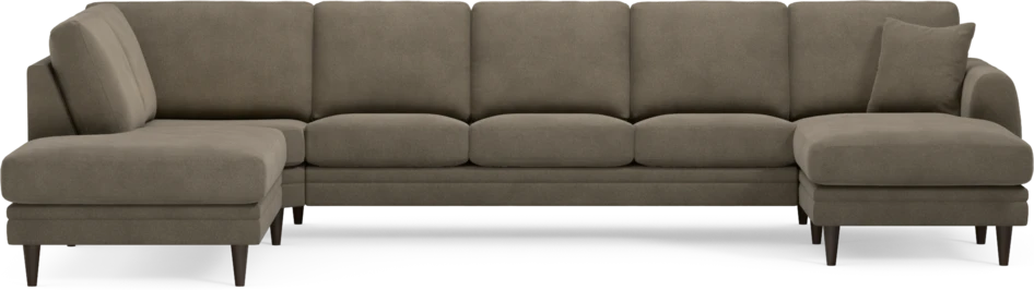 Eden - 3-sits soffa med divan vänster och schäslong höger - Beige
