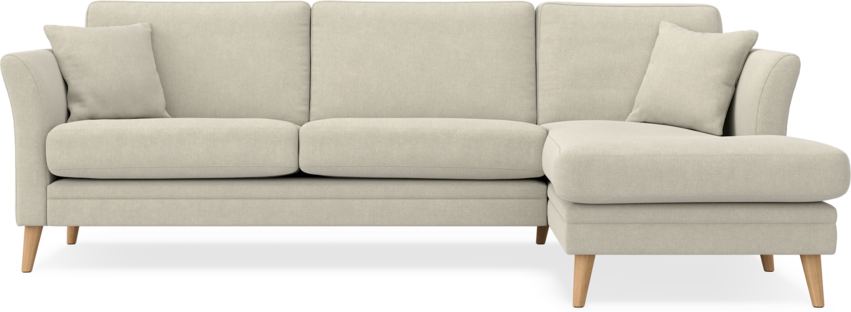 Eden - 2,5-sits soffa med schäslong - Beige