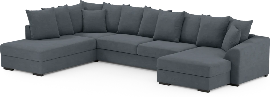 Town - 3-sits soffa med divan vänster och schäslong höger - Blå