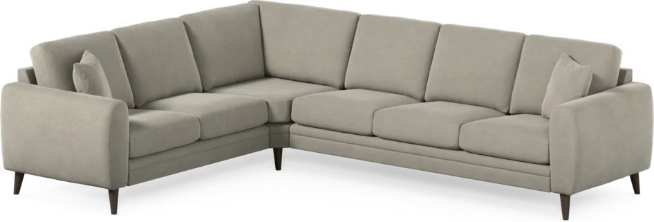 Eden - Hörnsoffa, 2+3-sits - Brun
