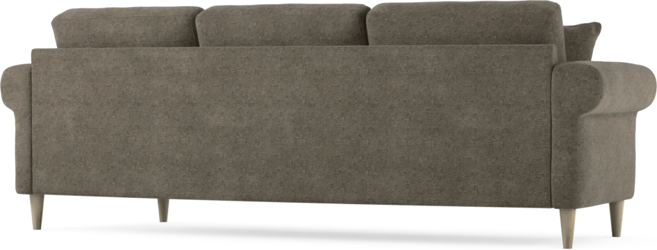 Eden - 3-sits soffa svängd - Brun