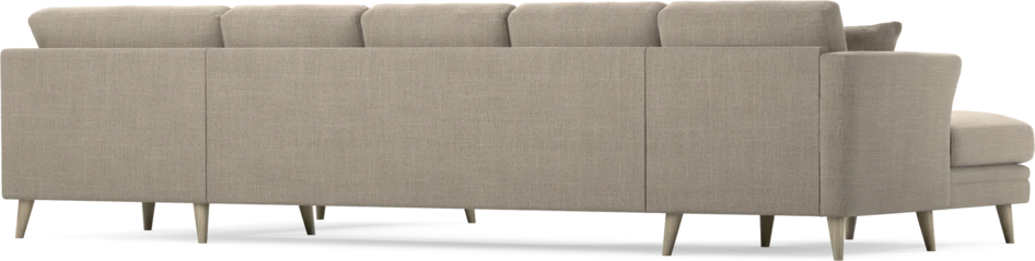 Eden - 3-sits soffa med schäslong vänster och divan höger - Beige
