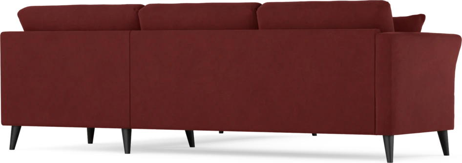 Eden - Hörnsoffa, 2,5+2,5-sits - Röd
