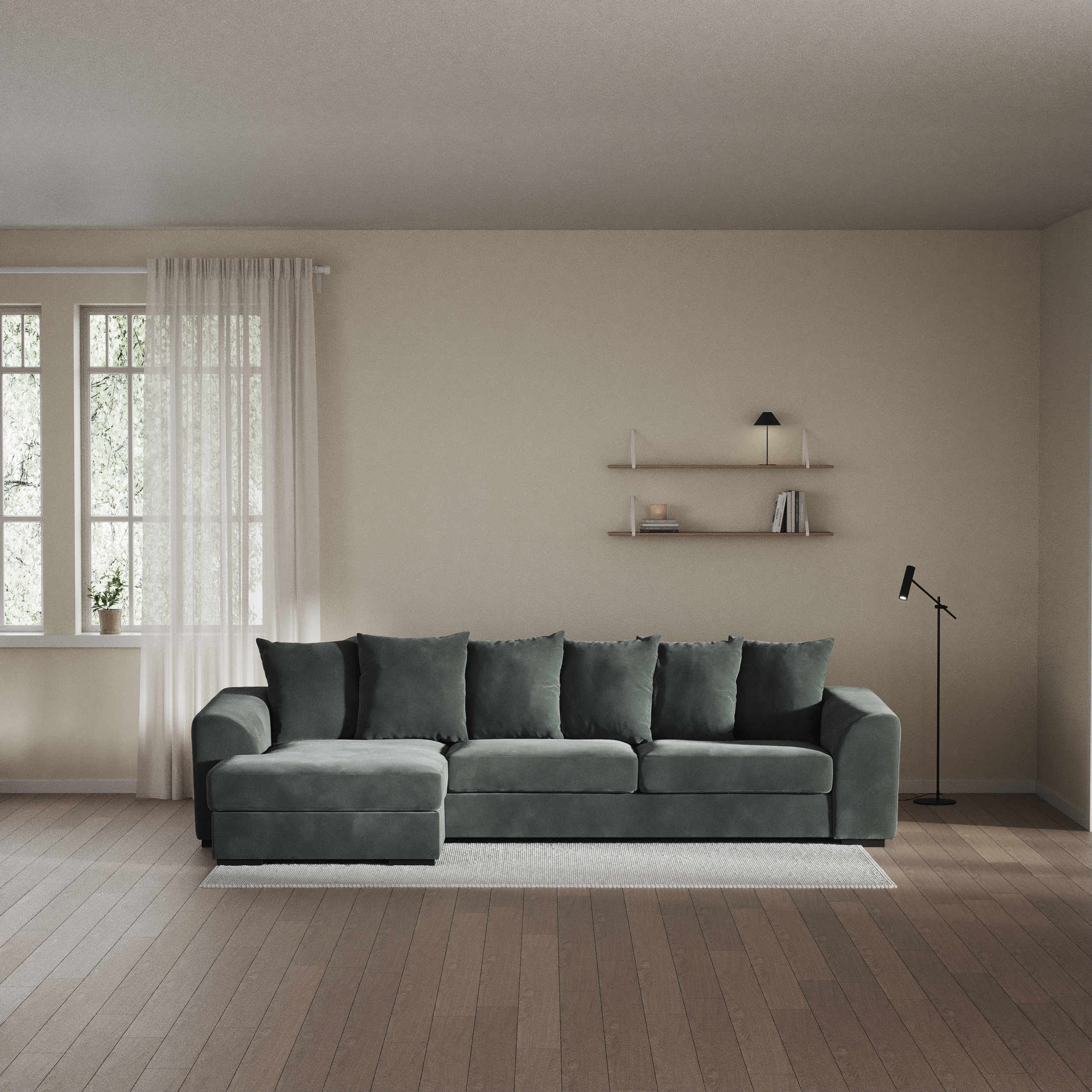 Town - 3-sits soffa med schäslong vänster - inspiration