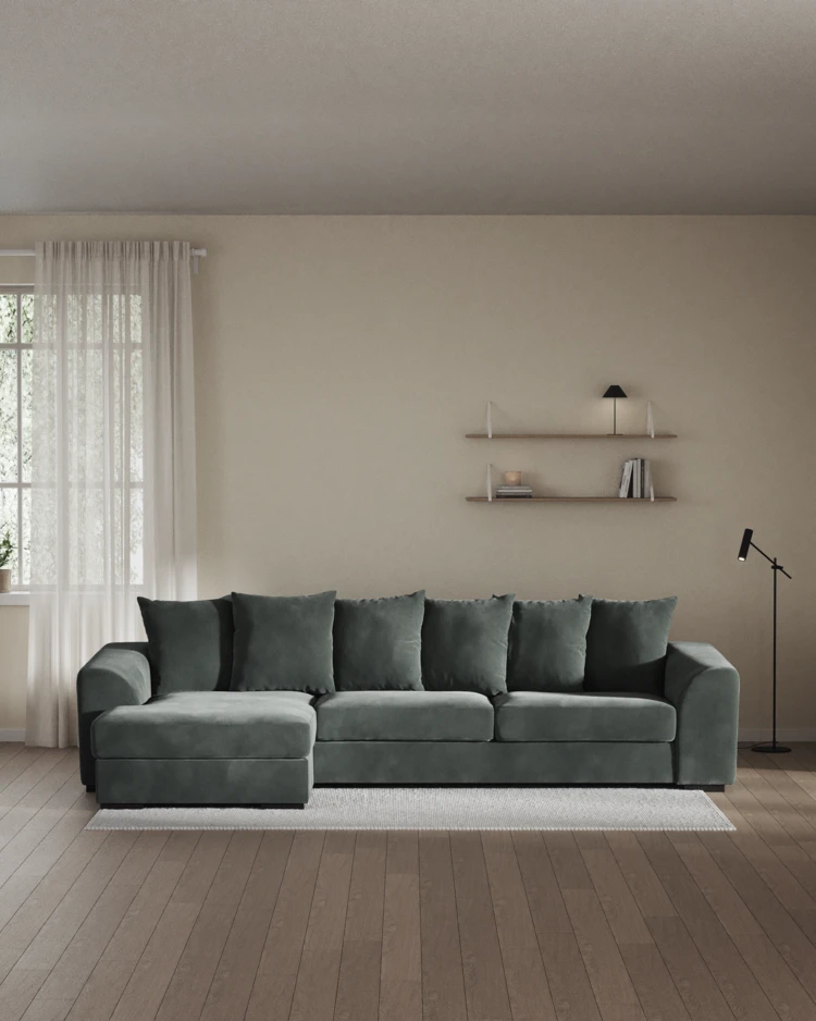 Town - 3-sits soffa med schäslong vänster - inspiration