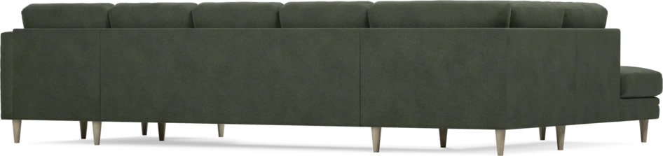 Eden - 3-sits soffa med divan vänster och schäslong höger - Grön