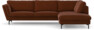 Madison Lux - 3-sits soffa med divan höger - Orange