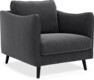 Madison Lux - Fåtölj, 70 cm - Svart