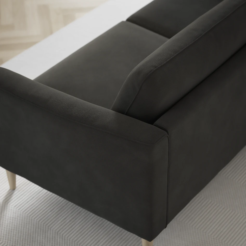 Bridge - 3-sits soffa med schäslong vänster och divan höger - Grå