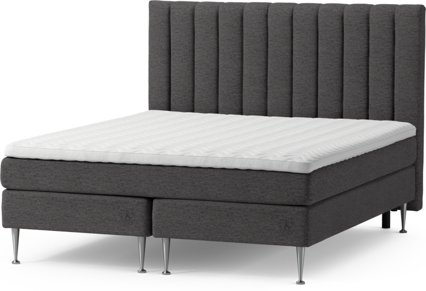 Särö - Kontinentalsäng, dubbelsäng med bäddmadrass och sänggavel