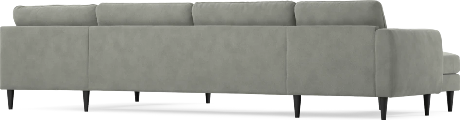 Bridge - 3-sits soffa med schäslong vänster och divan höger - Grå