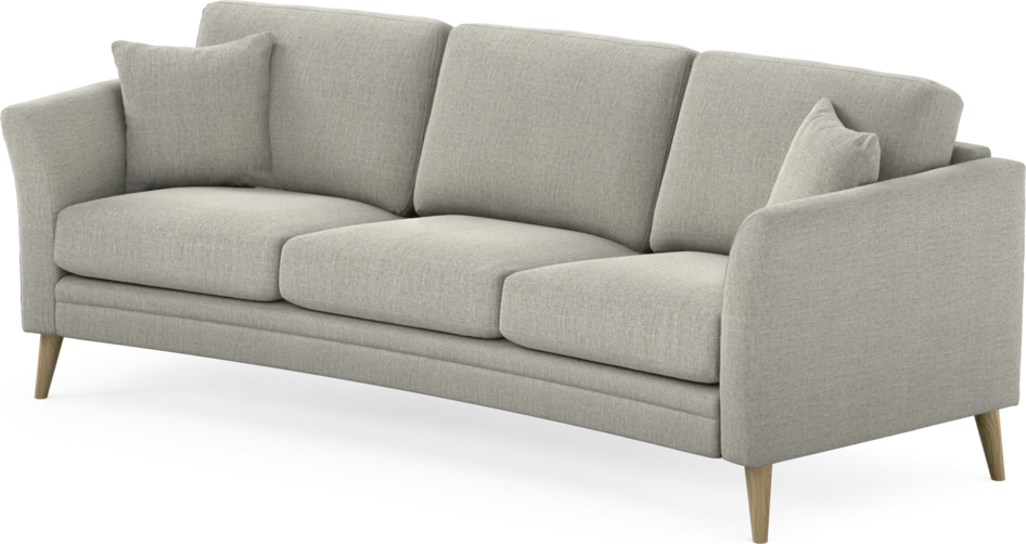 Eden - 3-sits soffa svängd - Grå