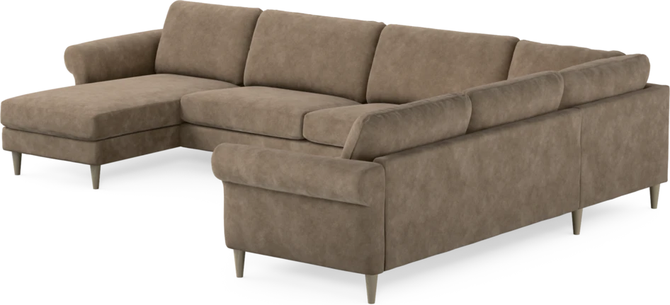 Bridge - Hörnsoffa, 3+2-sits med schäslong vänster - Beige