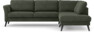 Bridge - 3-sits soffa med divan höger - Grön