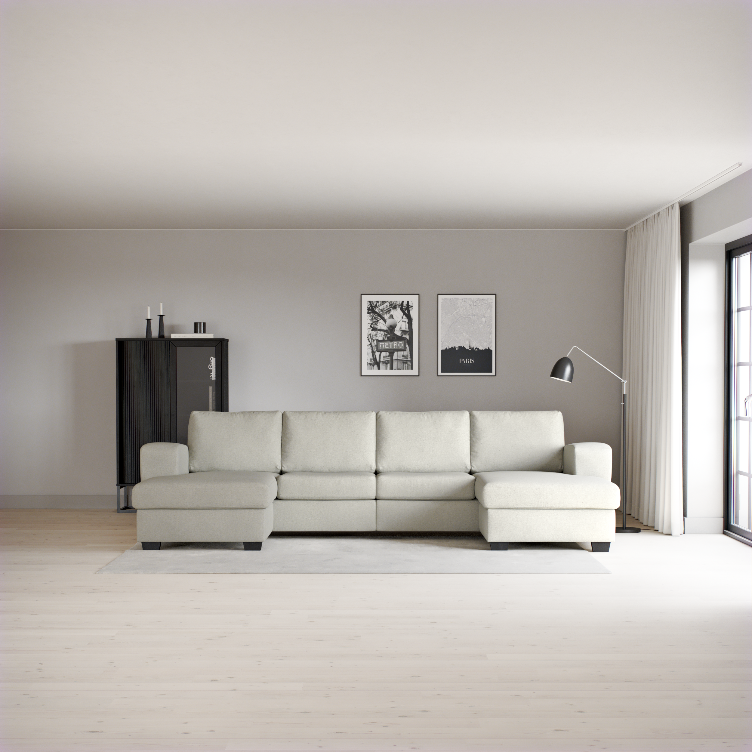 Friday - 2-sits soffa med två schäslonger - inspiration