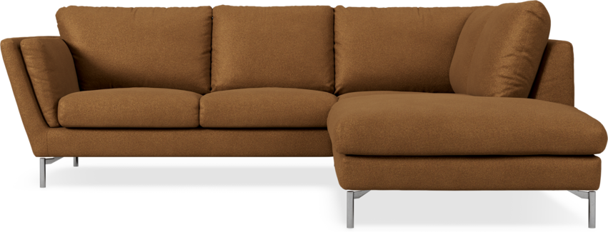 Madison Lux - 2-sits soffa med divan höger - Brun