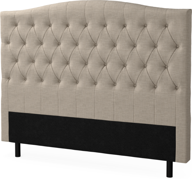 Delux Välvd - Sänggavel, 90-210 cm - Beige