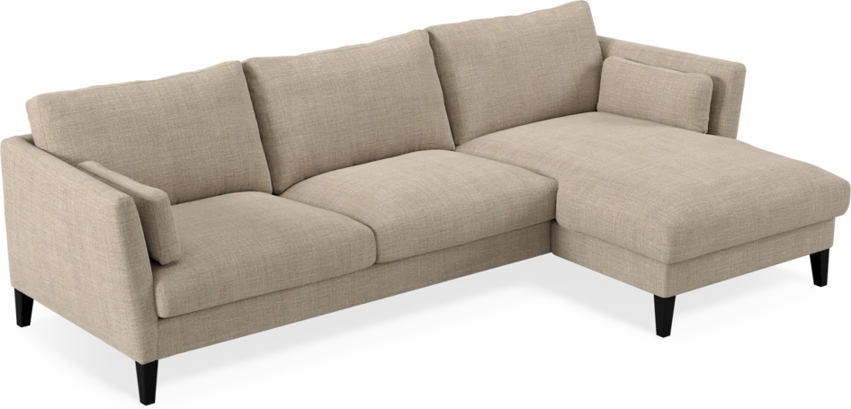 Winston - 3-sits soffa med schäslong, vändbar - Beige