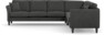 Eden - Hörnsoffa 3+3 - Svart