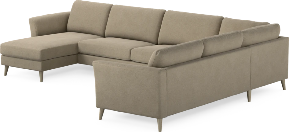 Bridge - Hörnsoffa, 3+2-sits med schäslong vänster - Beige
