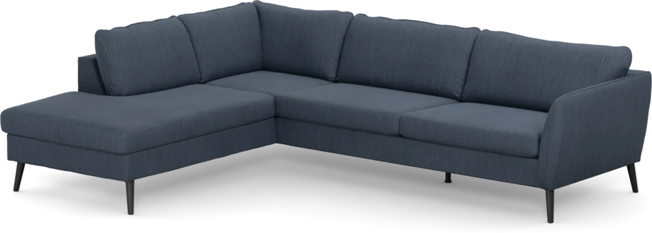 County - 2,5-sits soffa med divan vänster - Blå