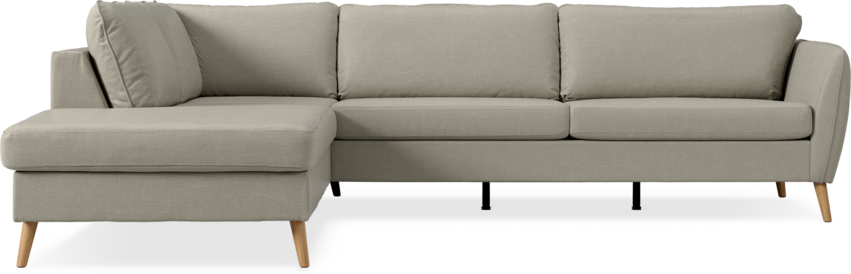 County - 2,5-sits soffa med divan vänster - Grå