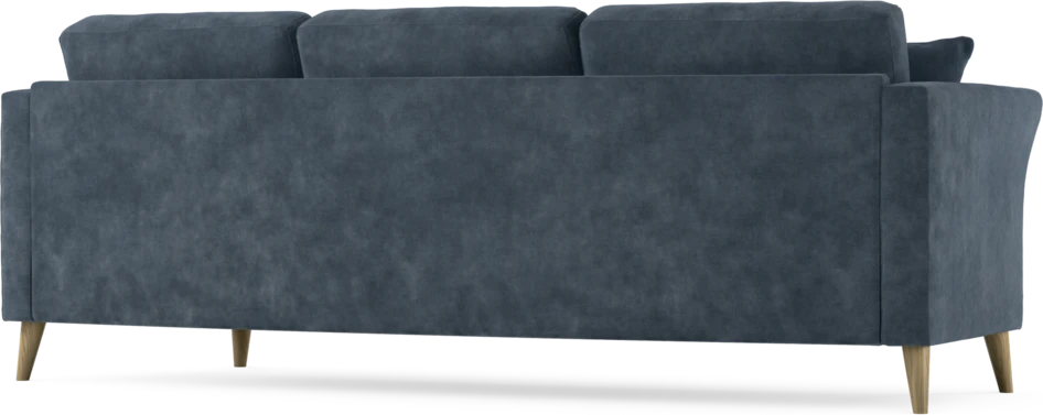 Eden - 3-sits soffa svängd - Blå