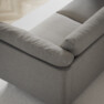 Cherrie - 4-sits soffa, fast klädsel - Grå