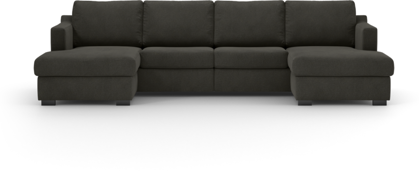 Friday - 2-sits soffa med två schäslonger - Grå