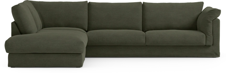 Cherrie Klädsel - Klädsel till 3-sits soffa med divan vänster - Grön